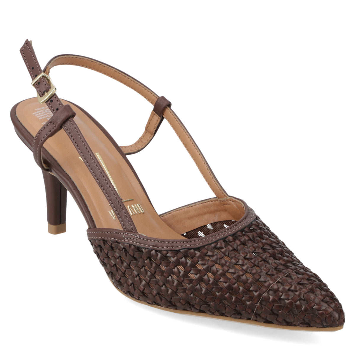 Zapato Mujer Destalonado Tejido Café 34 / Chocolate