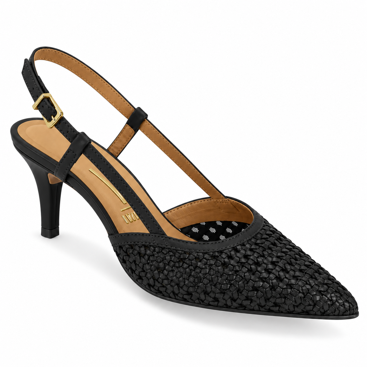 Zapato Mujer Destalonado Tejido Negro 34 / Negro