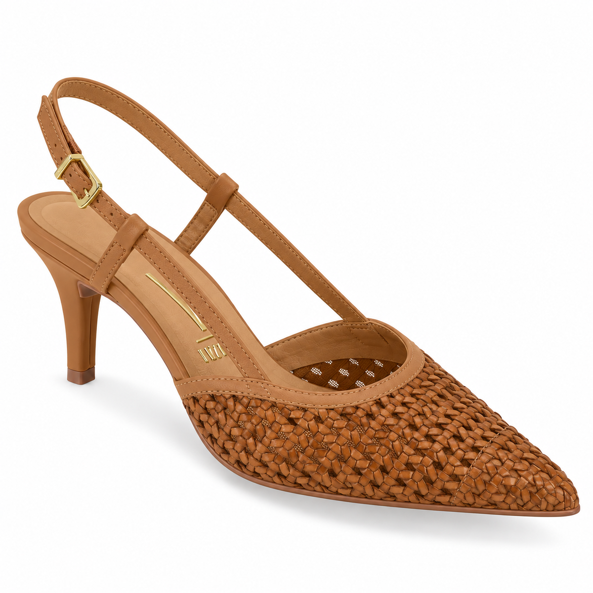 Zapato Mujer Destalonado Tejido Camel 34 / Camel