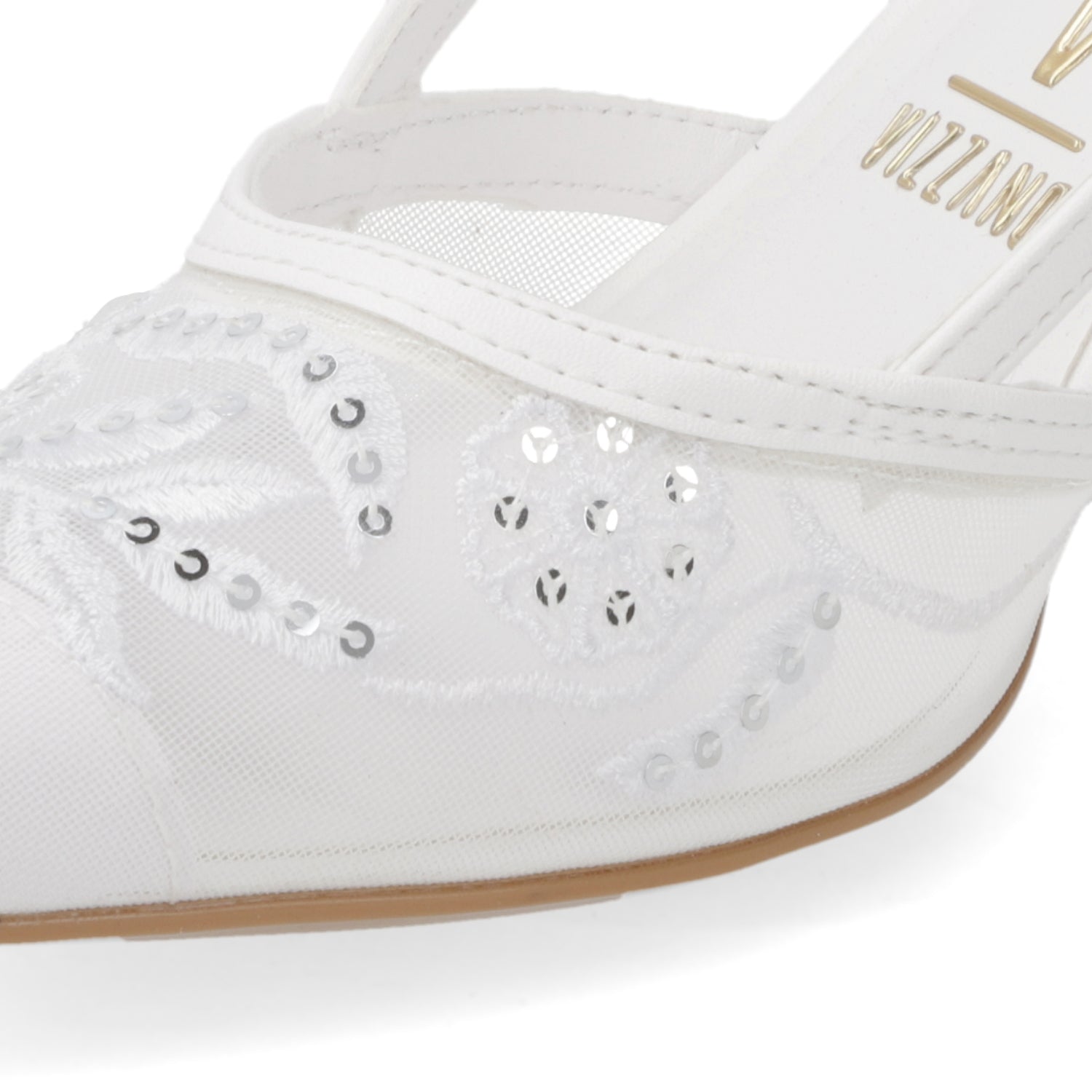 Stiletto de Novia Slingback Blanco Vizzano 35 / Blanco