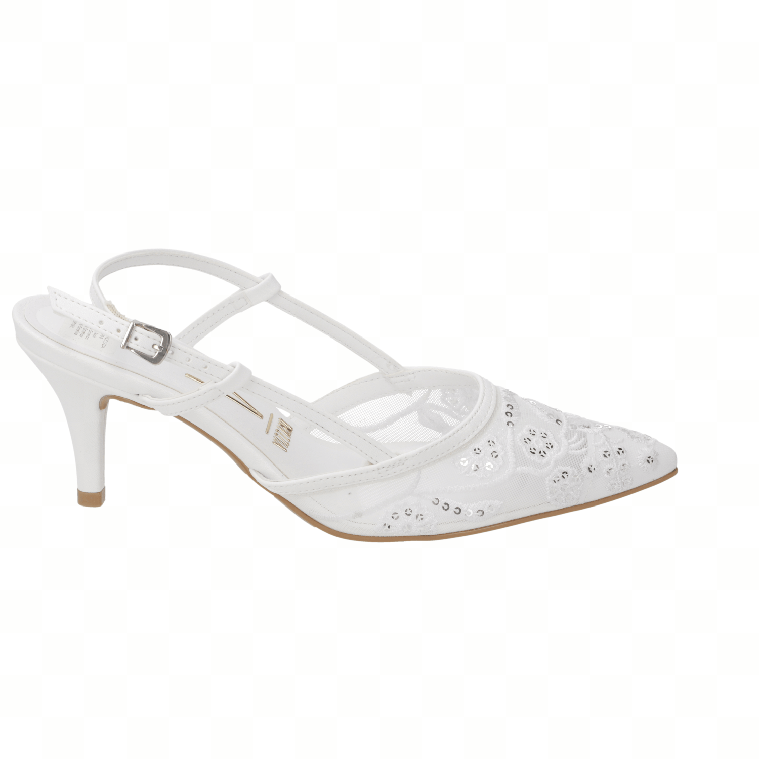 Stiletto de Novia Slingback Blanco Vizzano 35 / Blanco