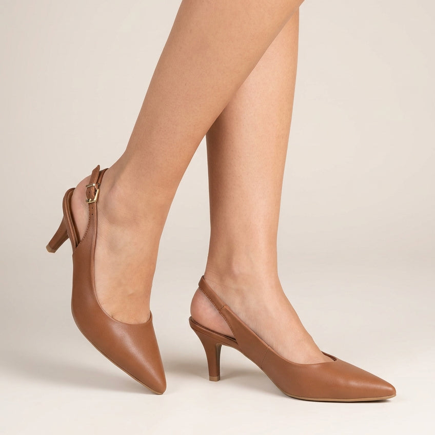 Stiletto Slingback Café Vizzano