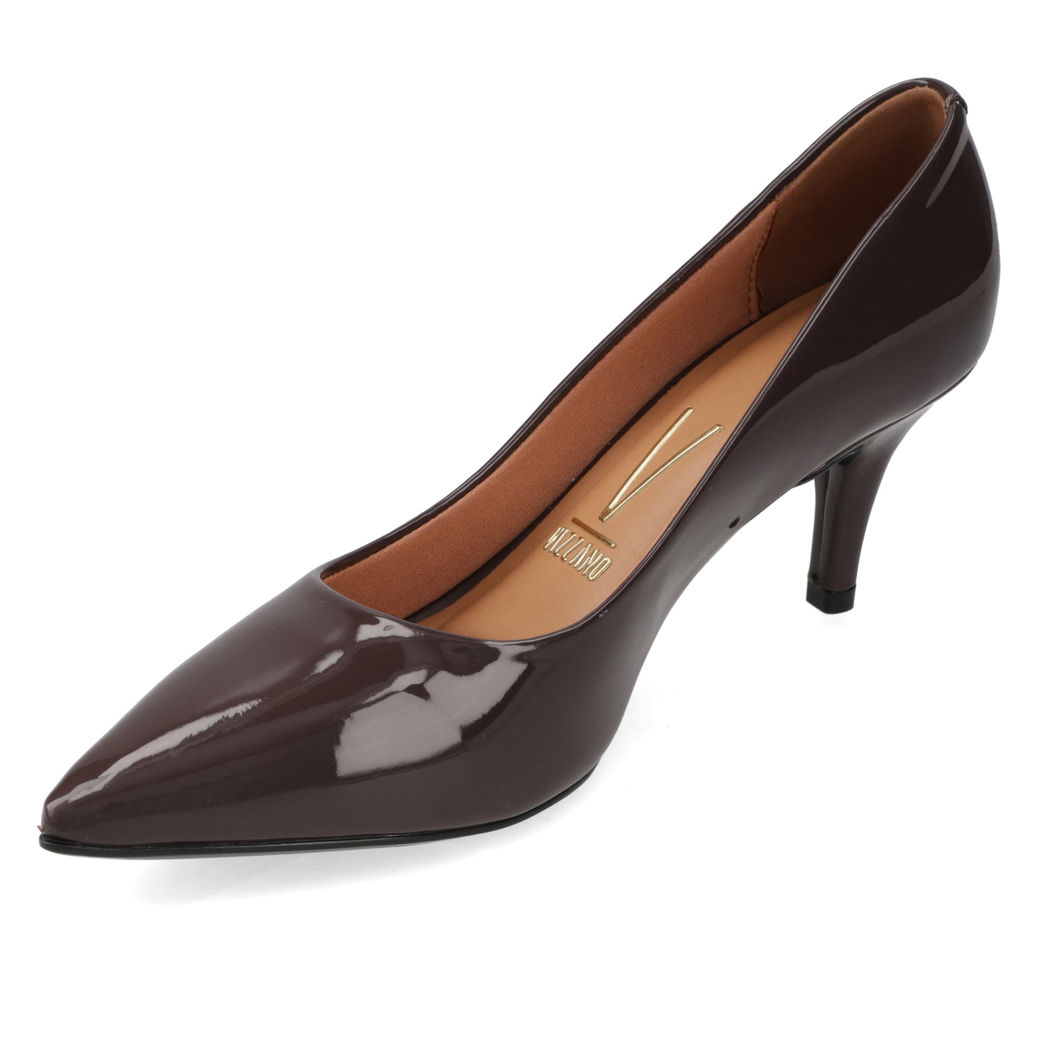 Stiletto 7 cm Cacao Efecto Charol Vizzano 35 / Chocolate