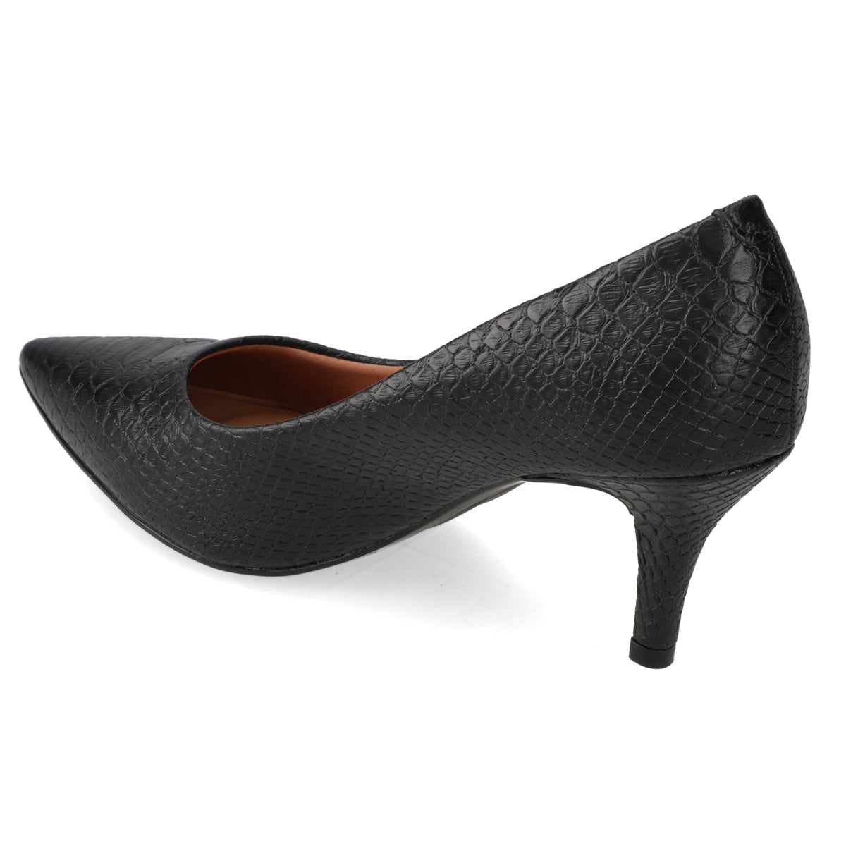 Stiletto 7 cm Croco Negro Vizzano 35 / Negro