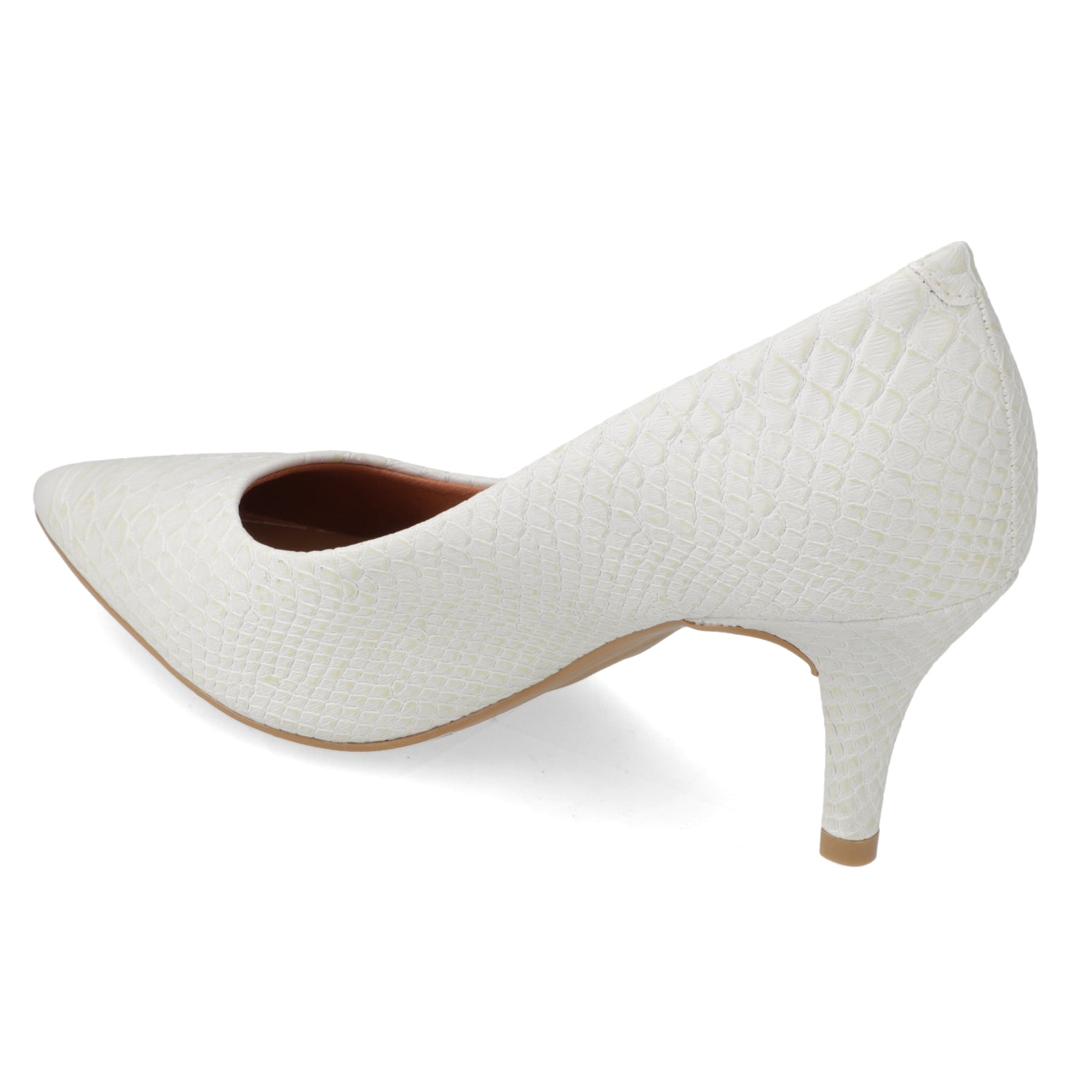 Stiletto 7 cm Croco Blanco Vizzano 35 / Blanco