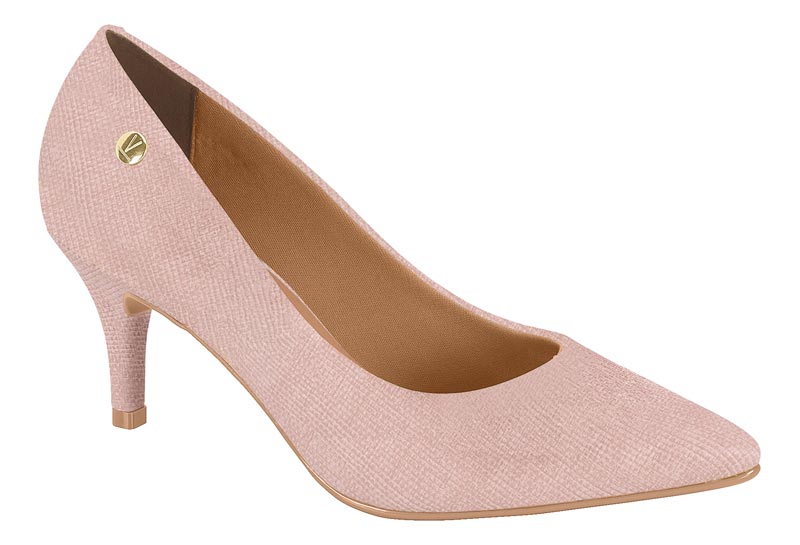 Stiletto Mujer Taco Medio Clásico Rosado Vizzano