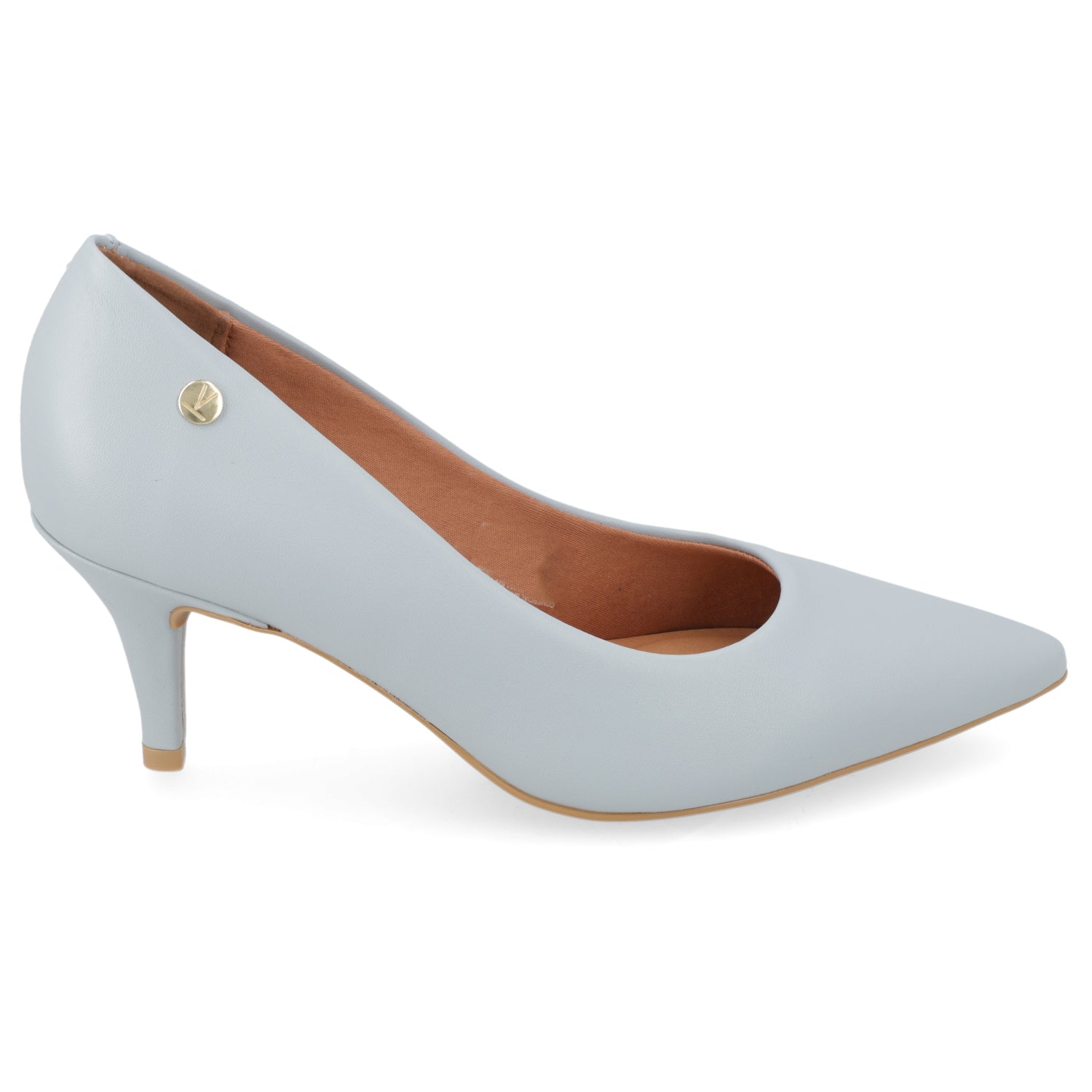 Stiletto Taco Aguja Medio Celeste Vizzano Ecocuero 34 / Celeste