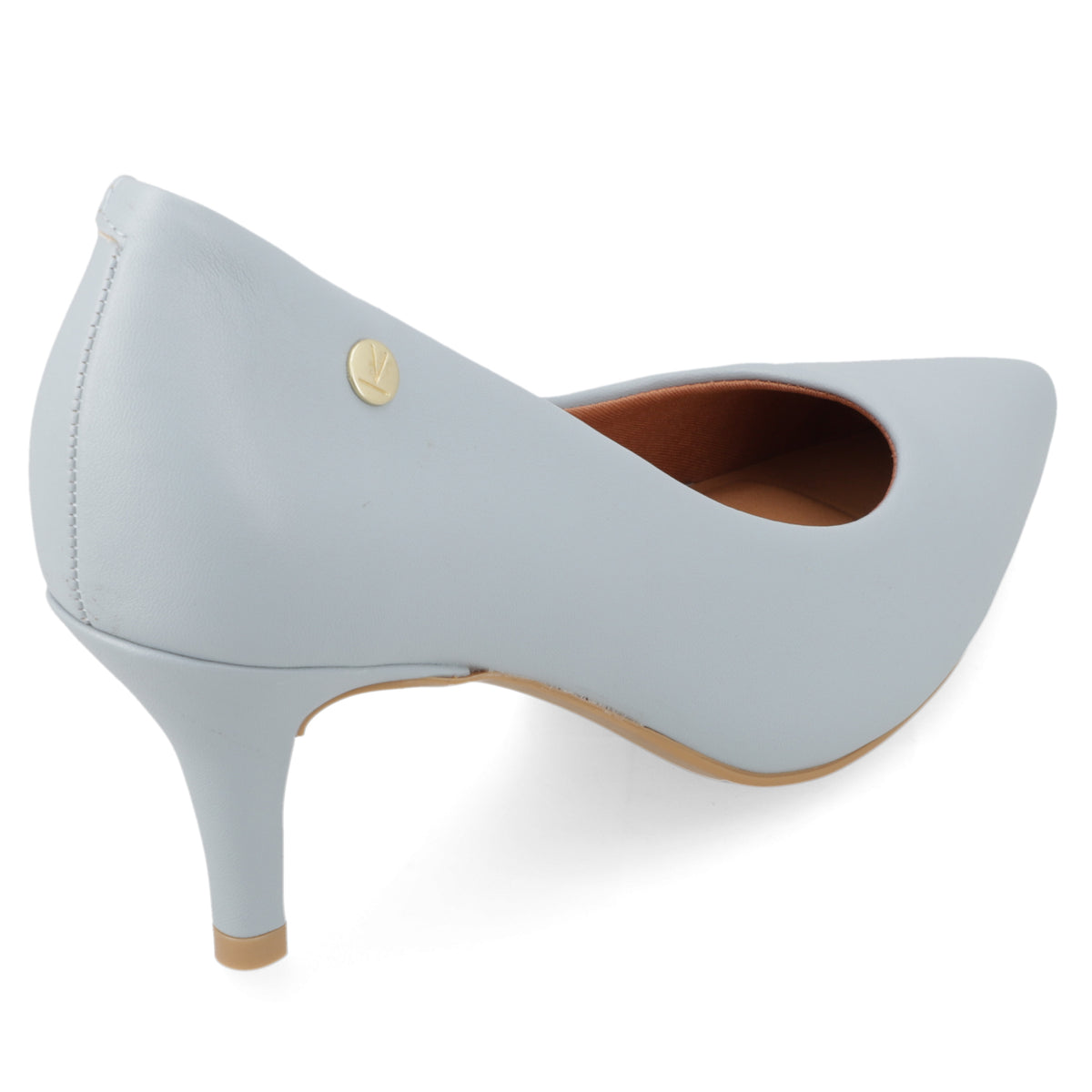 Stiletto Taco Aguja Medio Celeste Vizzano Ecocuero 34 / Celeste