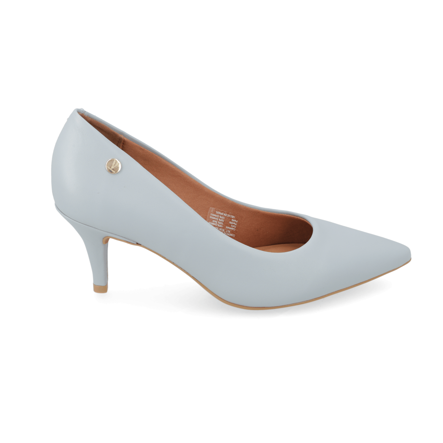 Stiletto Taco Aguja Medio Celeste Vizzano Ecocuero 34 / Celeste