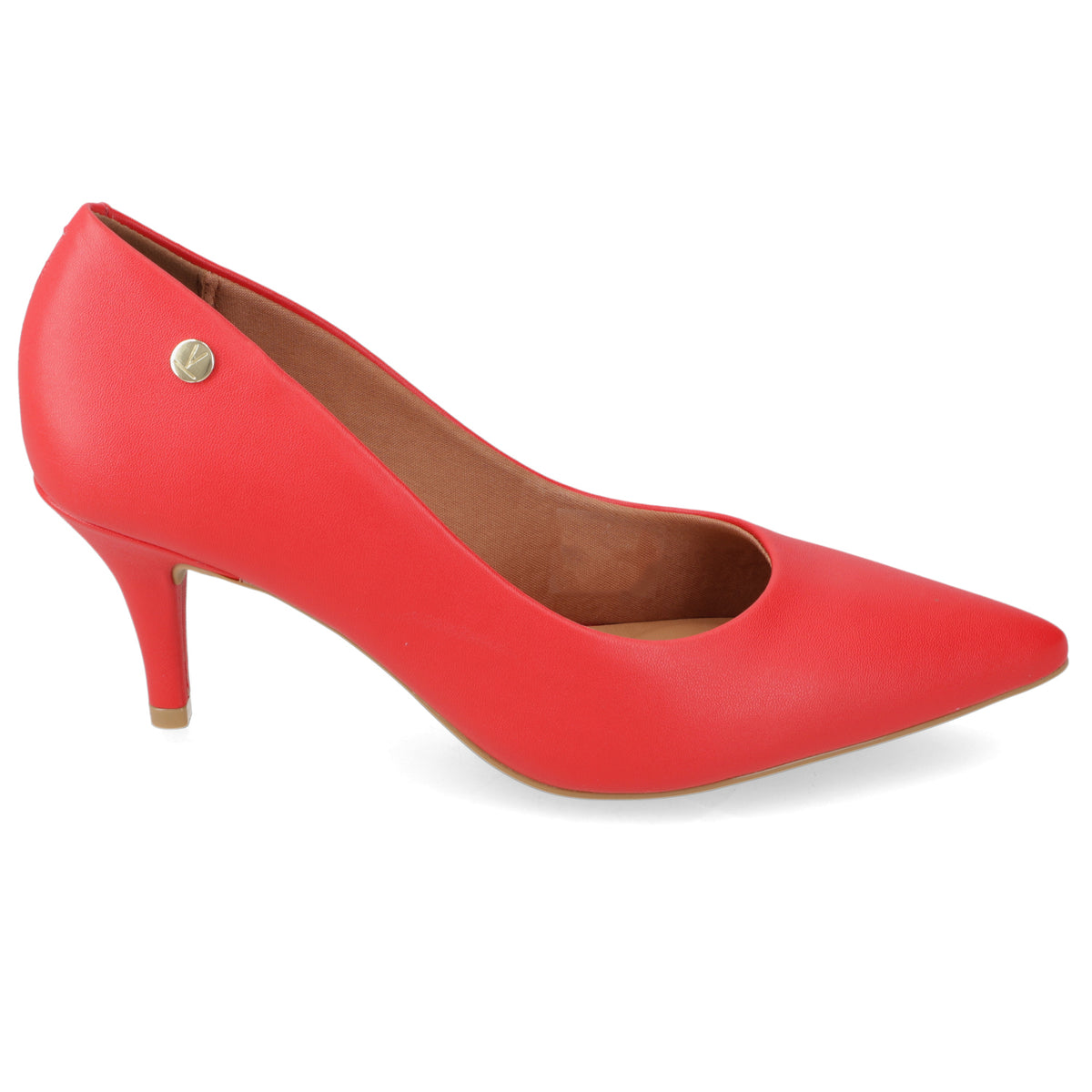 Stiletto Taco Aguja Medio Rojo Vizzano Ecocuero 34 / Rojo