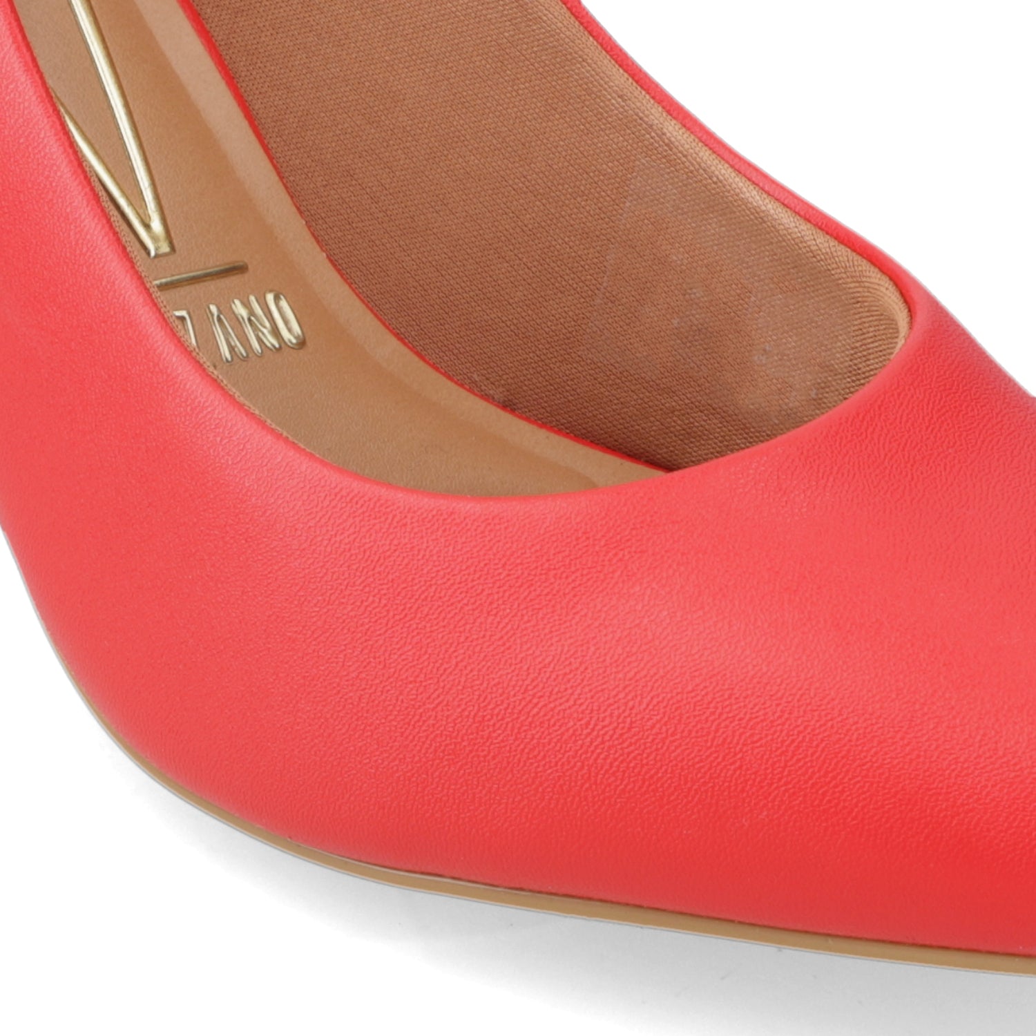 Stiletto Taco Aguja Medio Rojo Vizzano Ecocuero 34 / Rojo