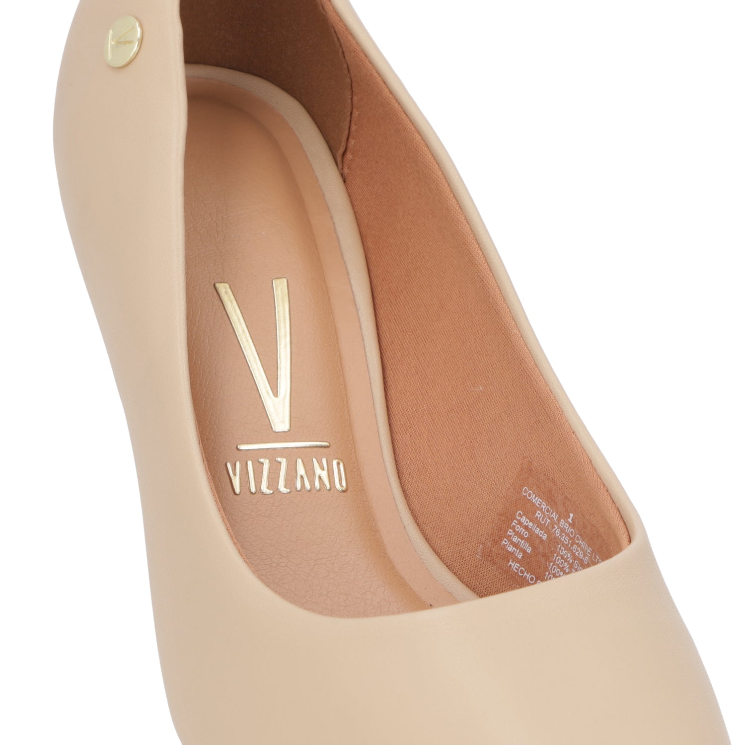Stiletto Taco aguja Beige Vizzano