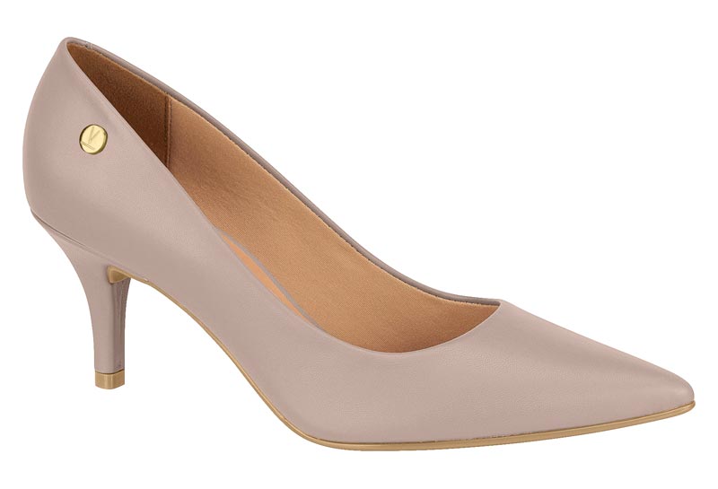 Stiletto Mujer Taco Medio Clásico Taupe Vizzano