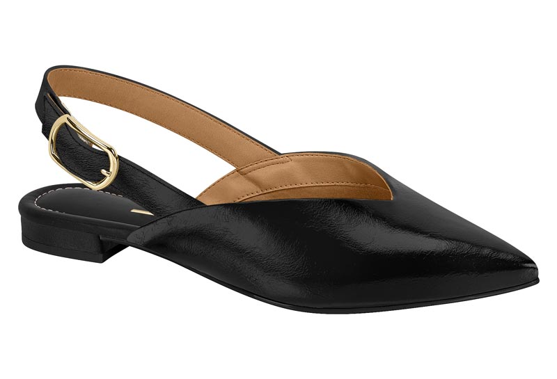 Ballerina Mujer Slingback Negra Vizzano