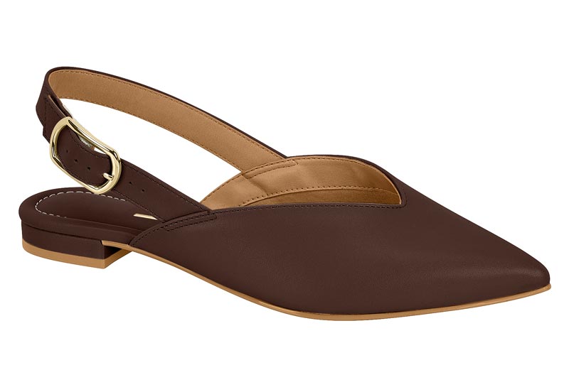 Ballerina Mujer Slingback Chocolate Vizzano