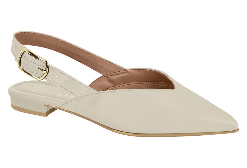 Ballerina Mujer Slingback Blanca Off Vizzano