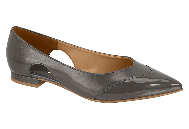 Ballerina Mujer Abertura Lateral Gris Vizzano