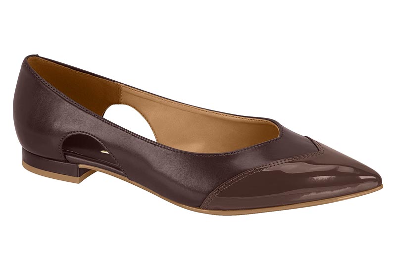 Ballerina Mujer Abertura Lateral Cacao Vizzano