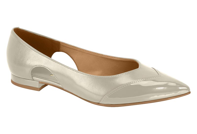 Ballerina Mujer Abertura Lateral Blanca Off Vizzano