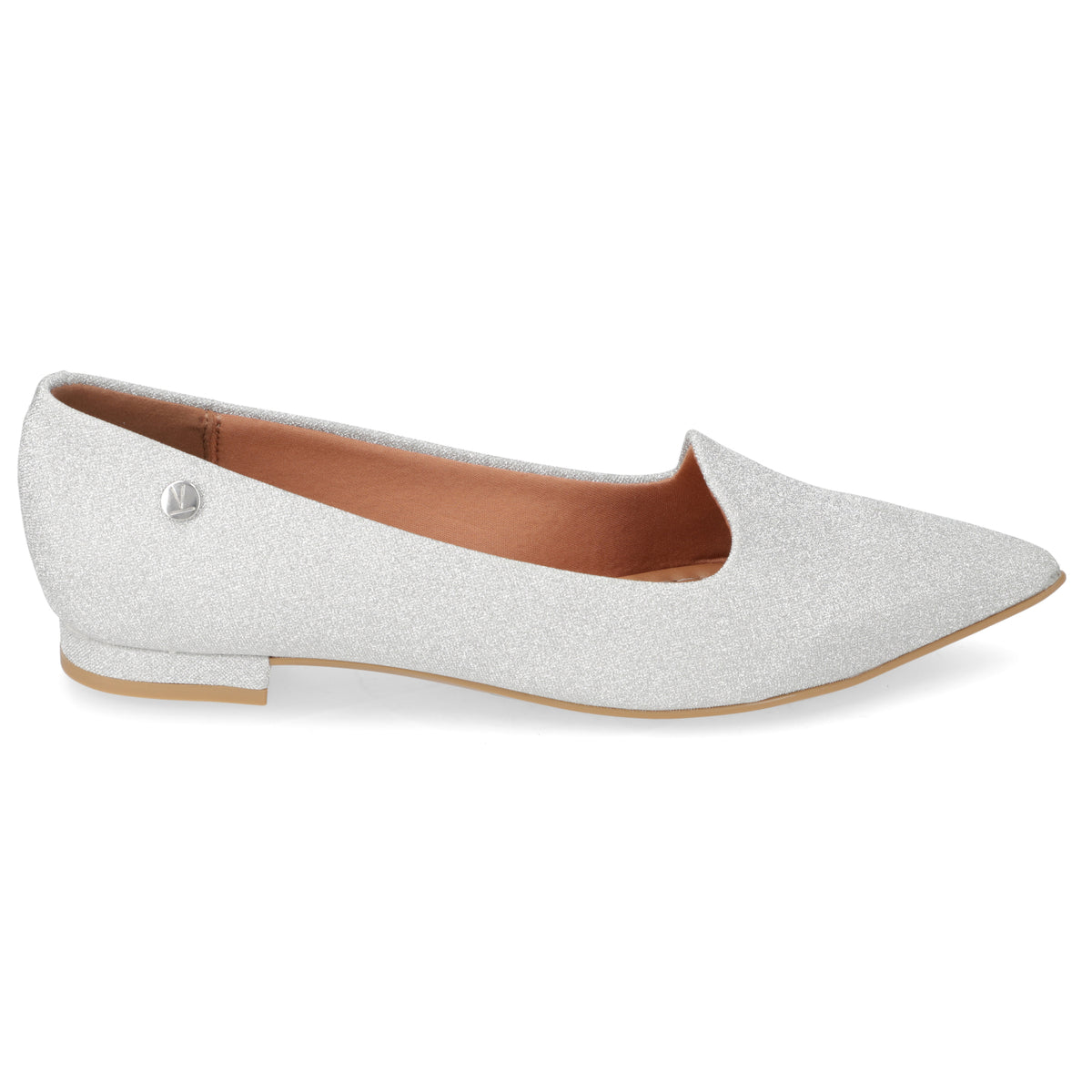 Ballerina Textil Glitter Plateada 35 / Plateado