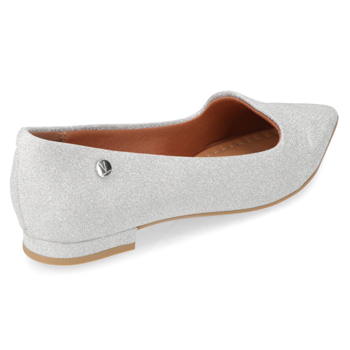 Ballerina Textil Glitter Plateada 35 / Plateado
