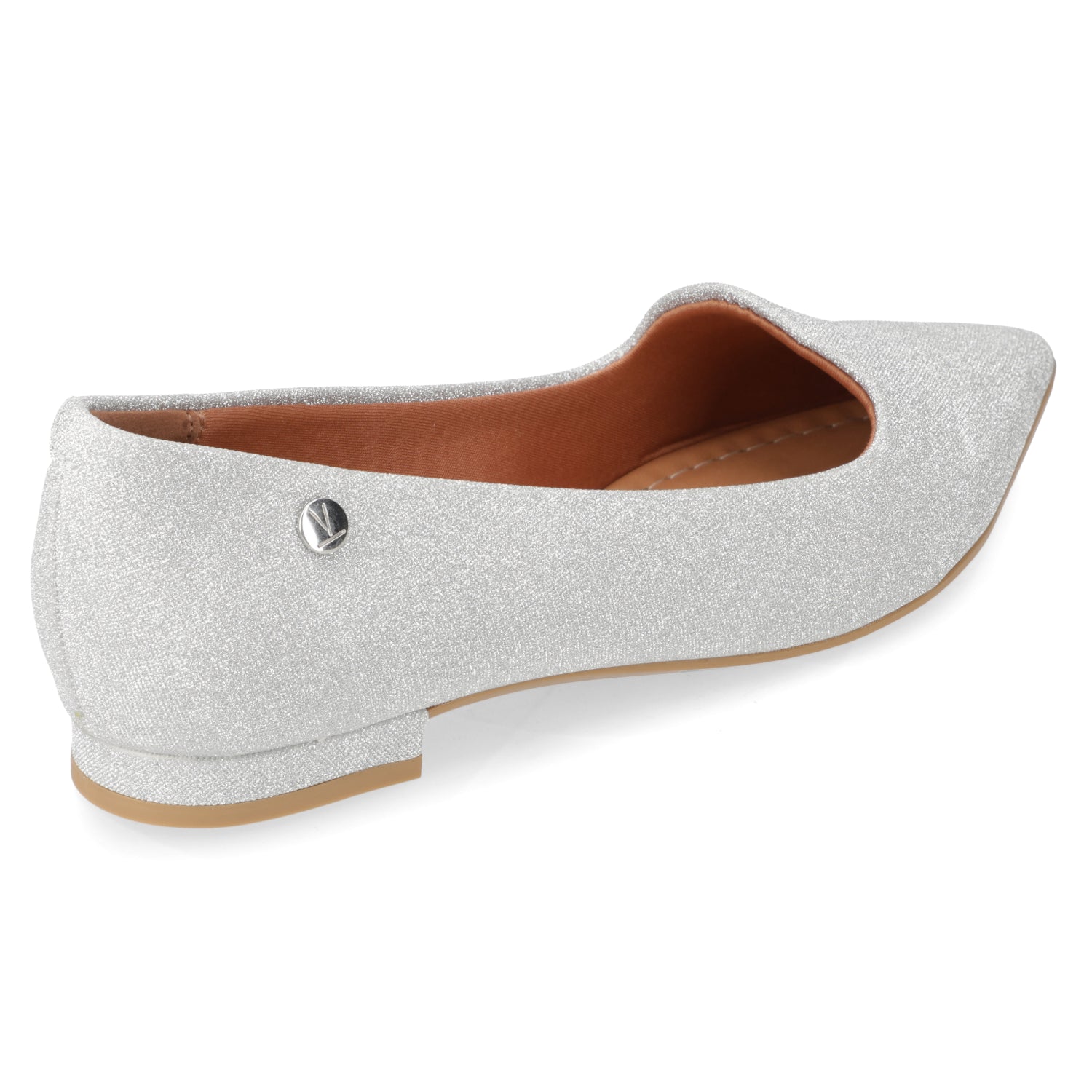 Ballerina Textil Glitter Plateada 35 / Plateado