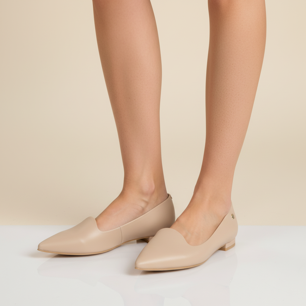 Ballerina Eco Cuero Beige 34 / Beige