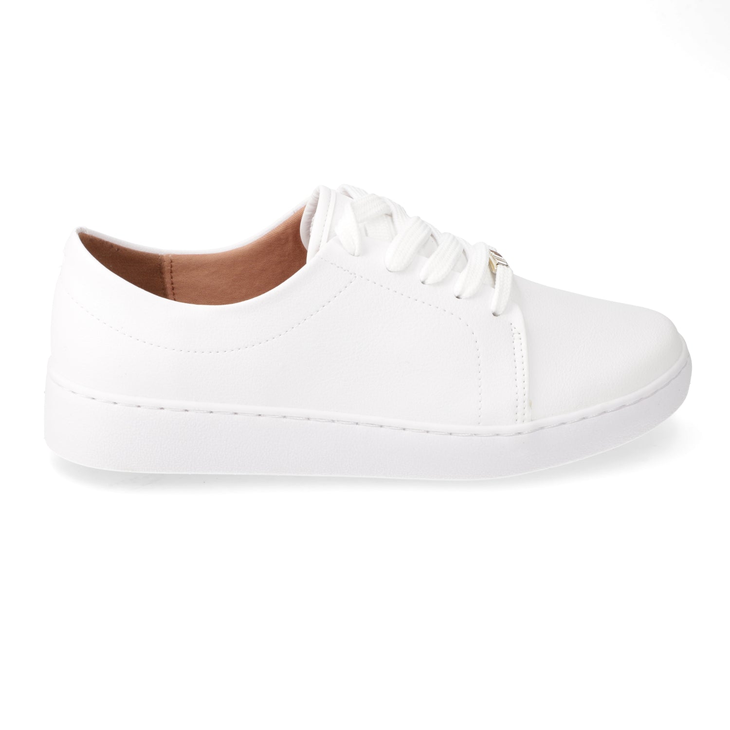 Zapatilla Casual Eco Cuero Blanco 35 / Blanco