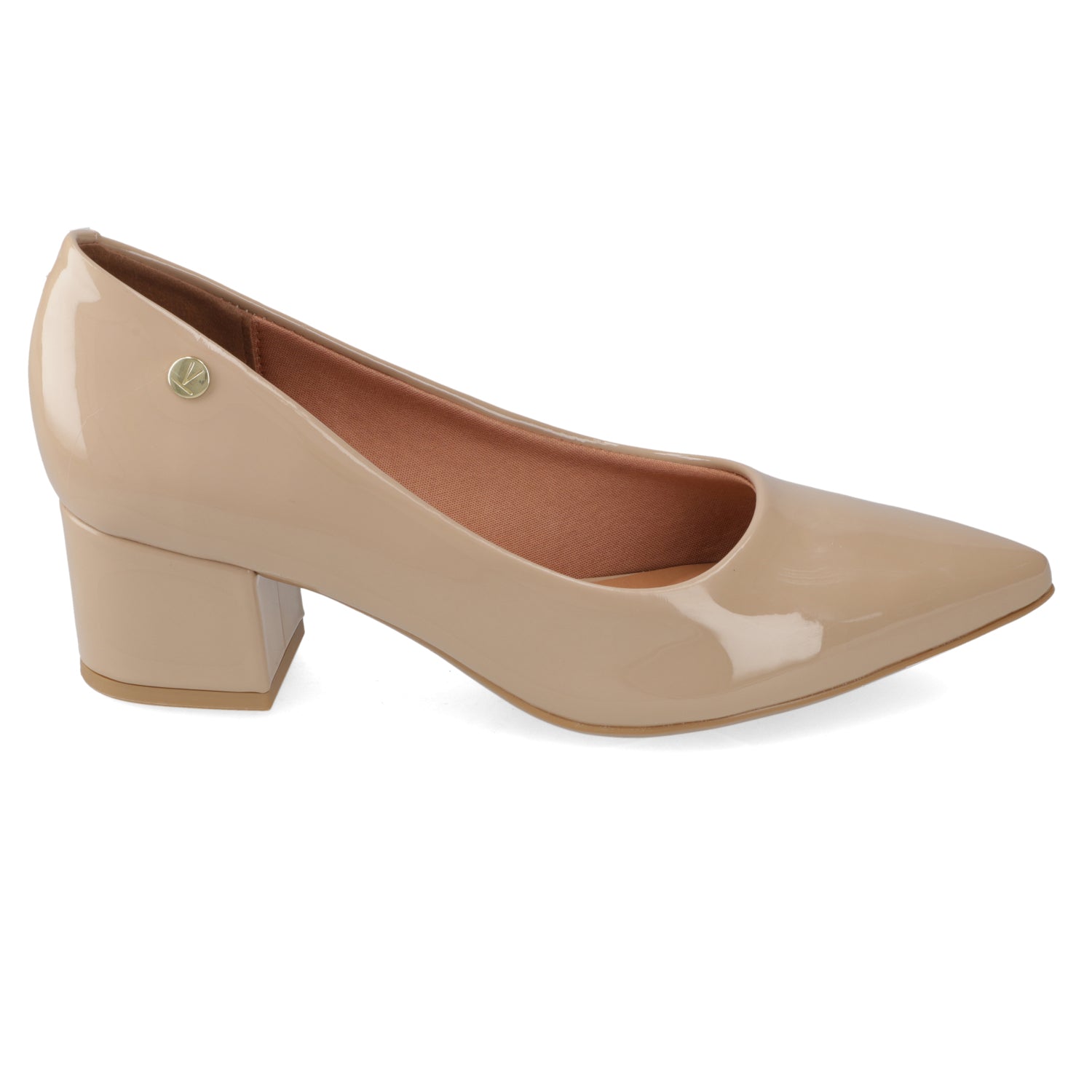 Zapato Efecto Charol Beige 35 / Beige
