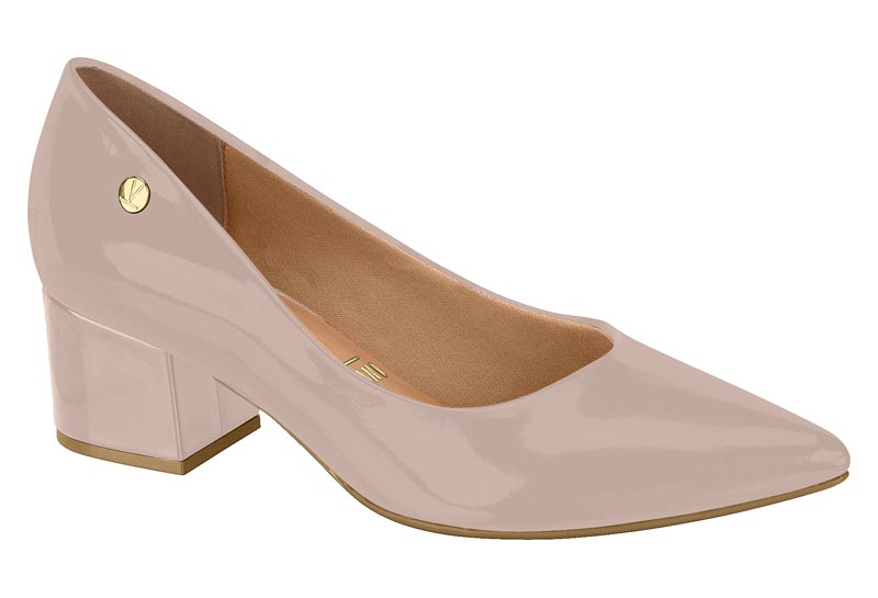 Taco Cuadrado Efecto Charol Taupe 35 / Taupe