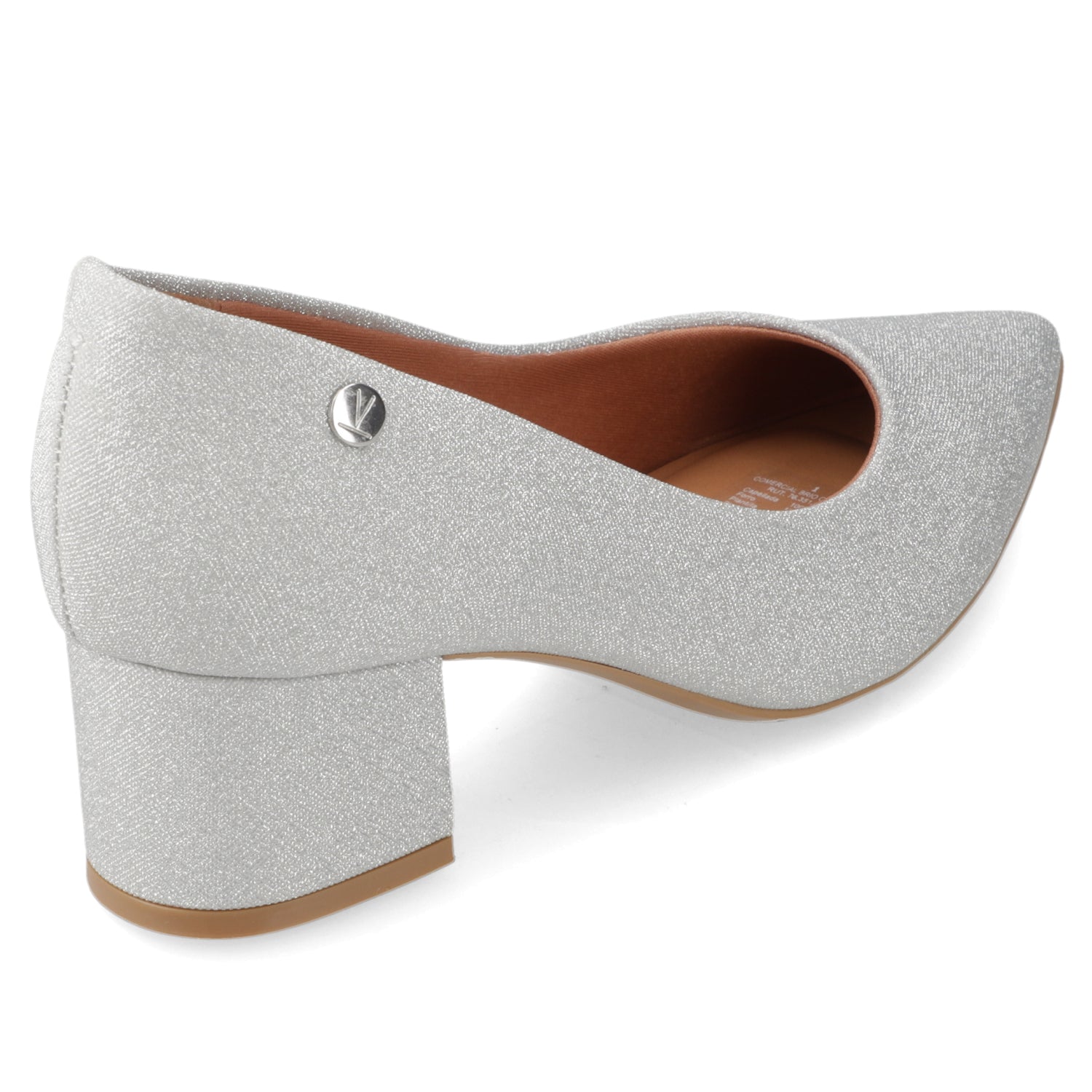 Taco Ancho Plateado Vizzano 34 / Plateado