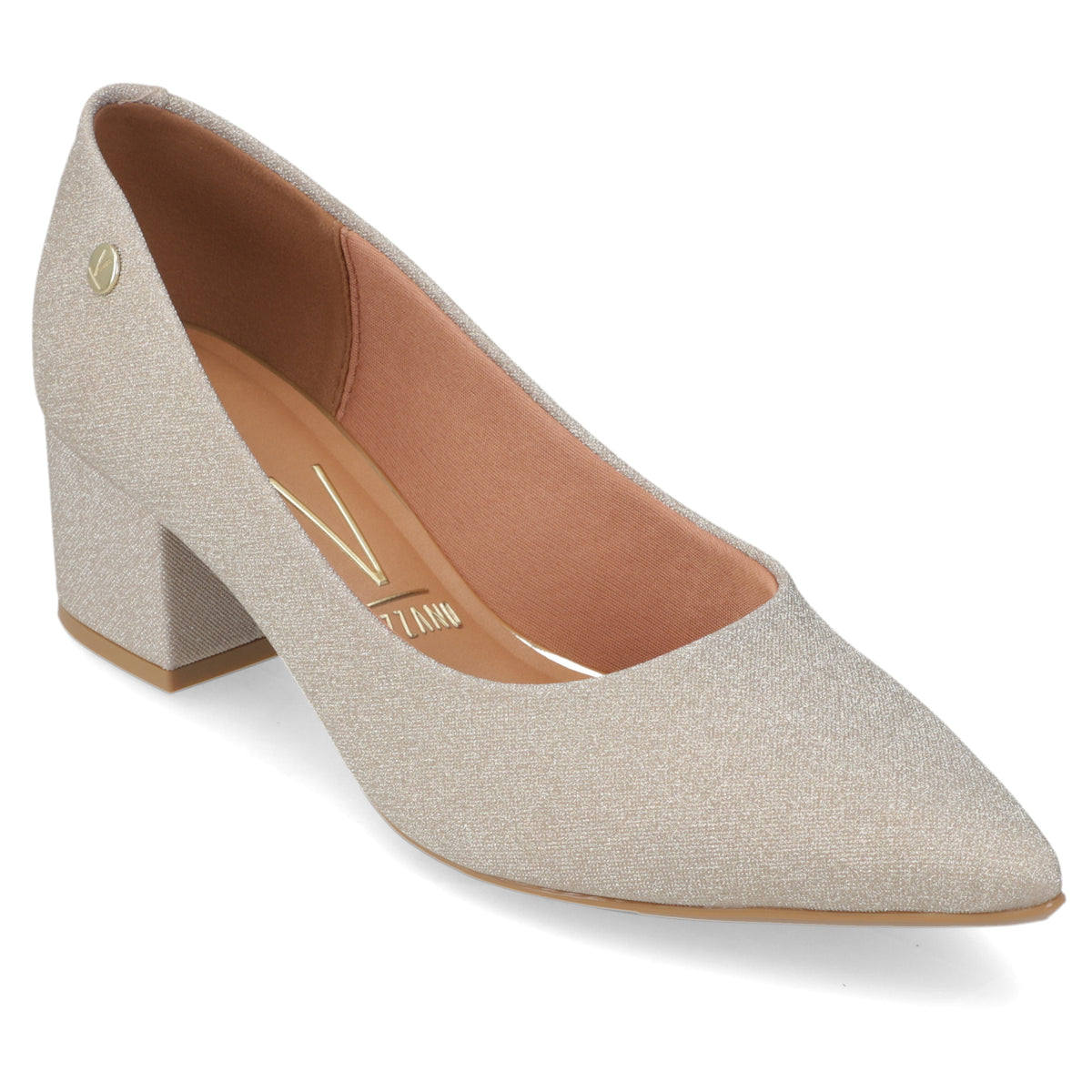 Taco Ancho Glitter Dorado Vizzano 34 / Dorado