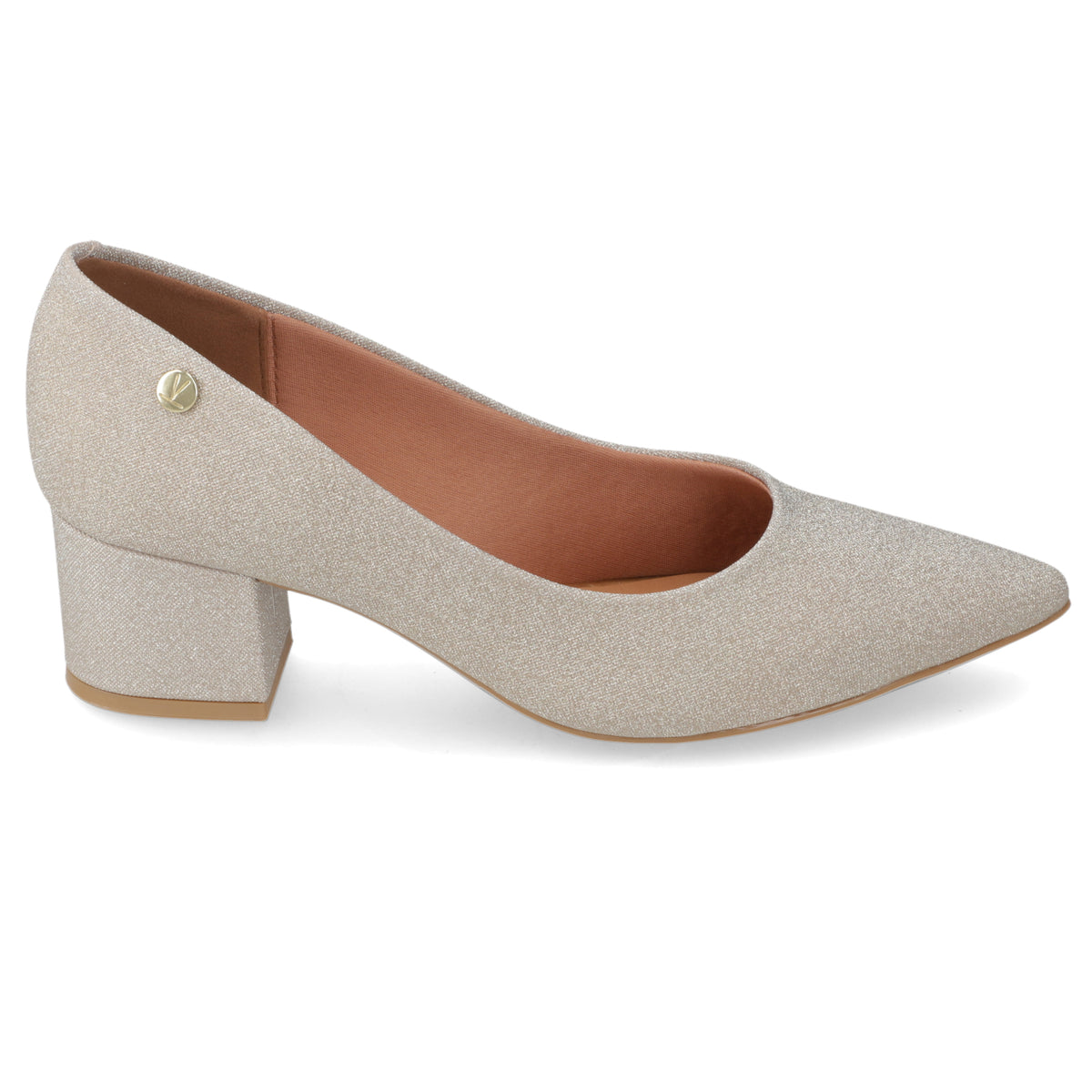 Taco Ancho Glitter Dorado Vizzano 34 / Dorado