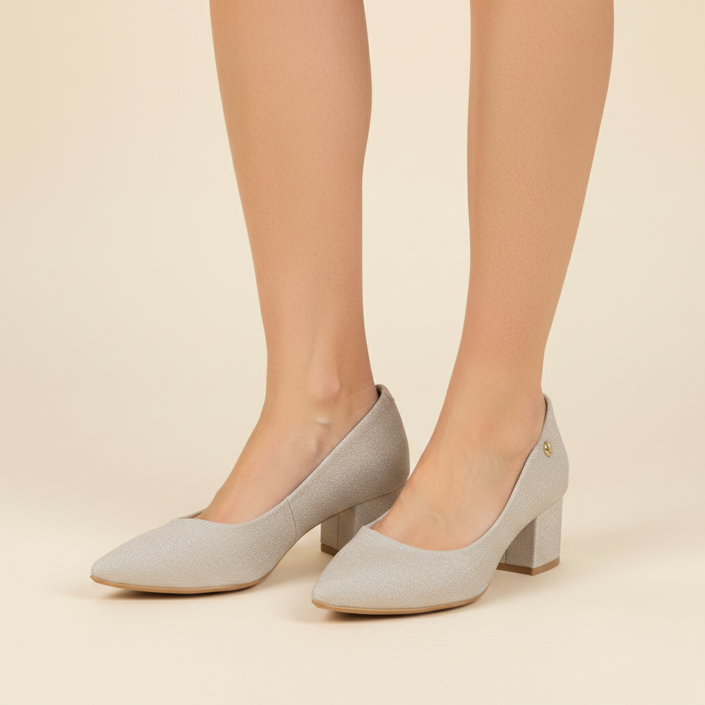 Taco Ancho Glitter Dorado Vizzano 34 / Dorado