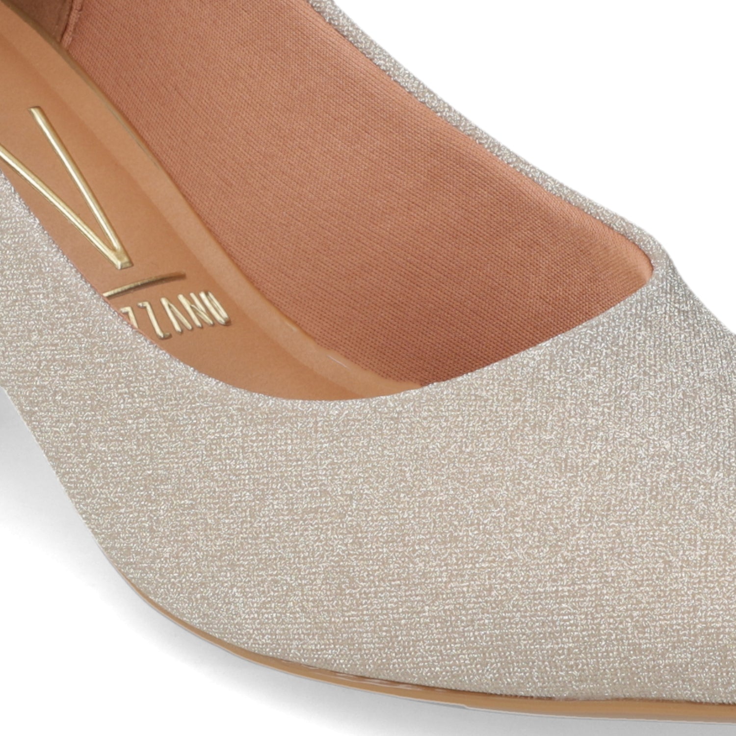 Taco Ancho Glitter Dorado Vizzano 34 / Dorado