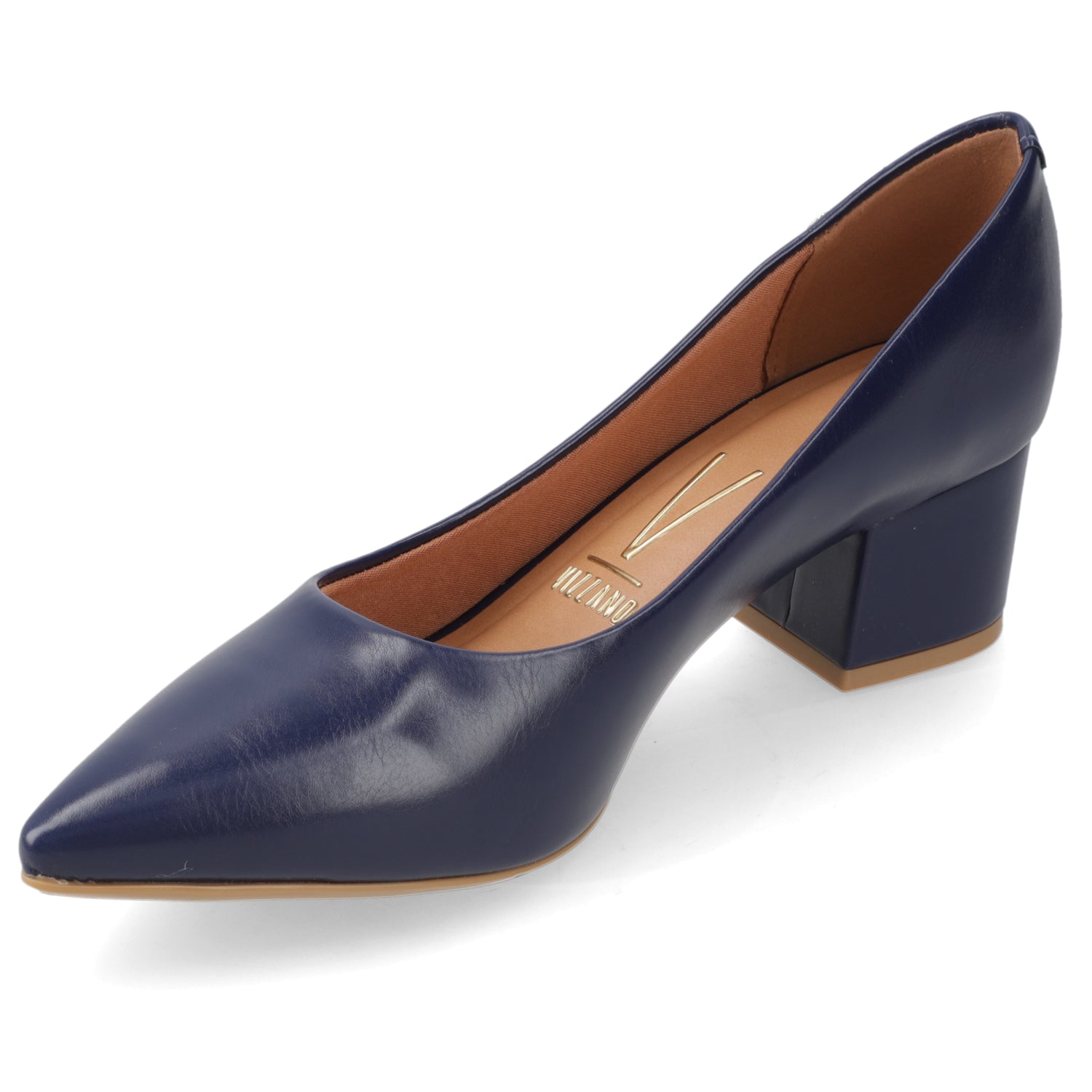 Taco Ancho Azul Vizzano 34 / Azul Marino