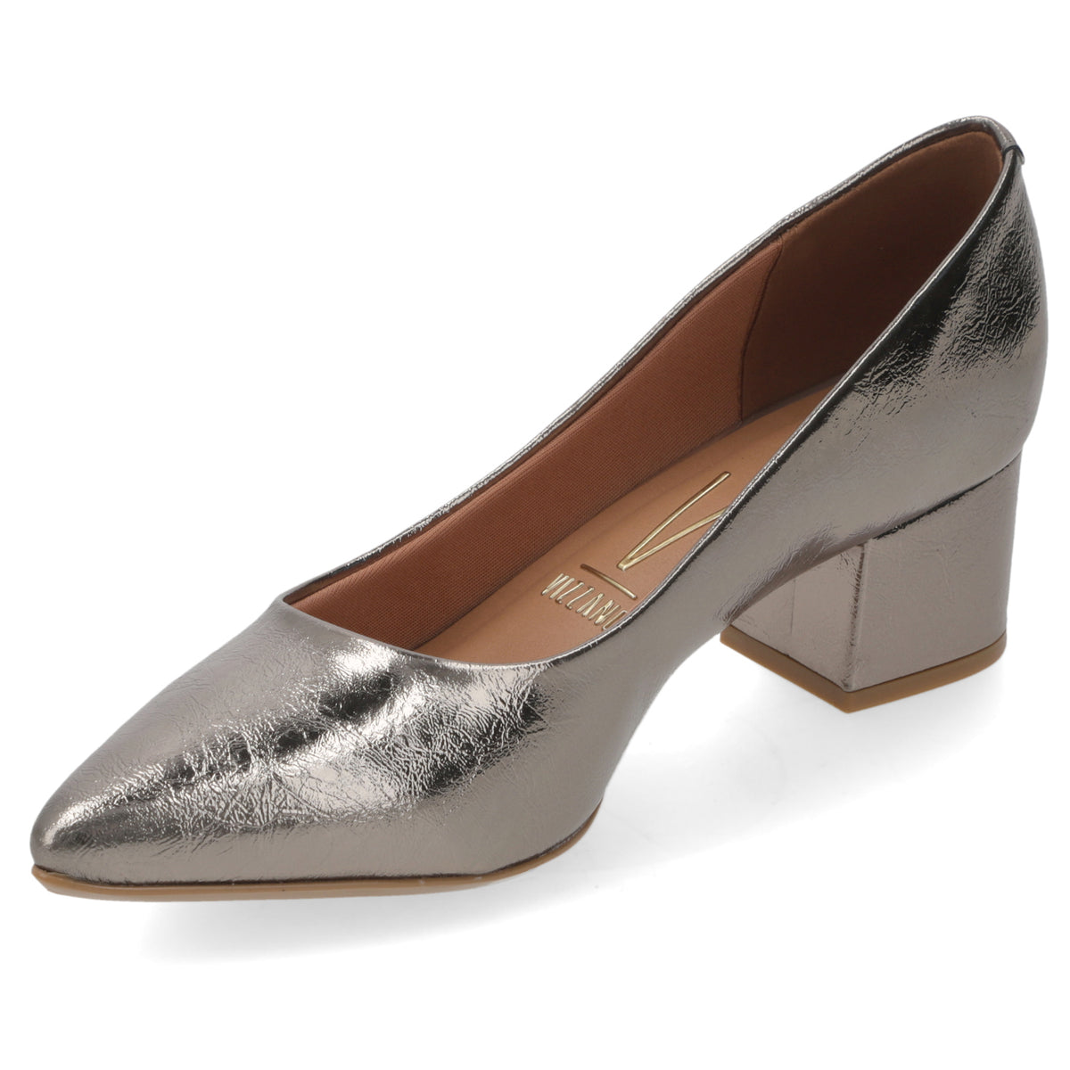 Zapato Taco Ancho Grafito Vizzano