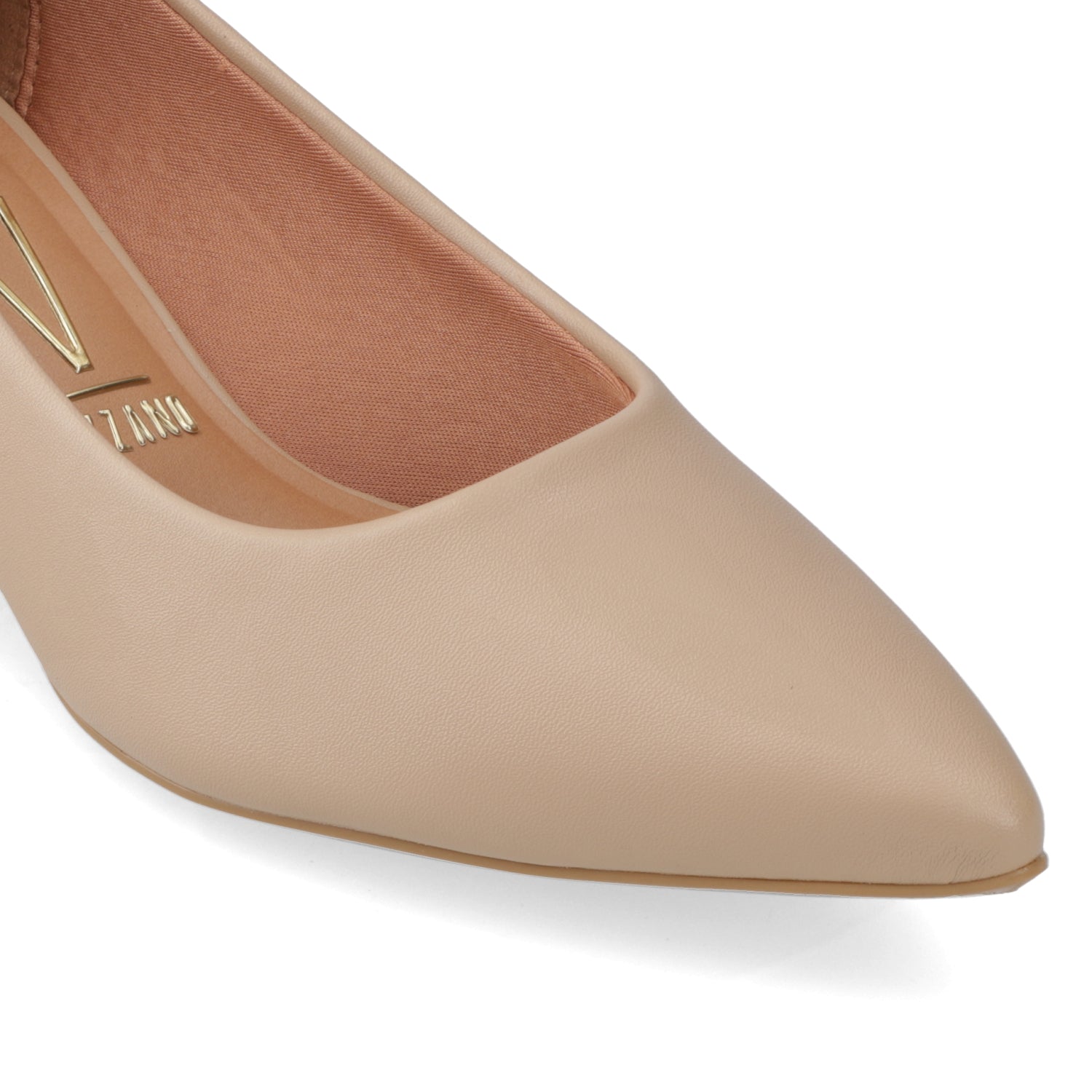 Taco Cuadrado Eco Cuero Beige 34 / Beige