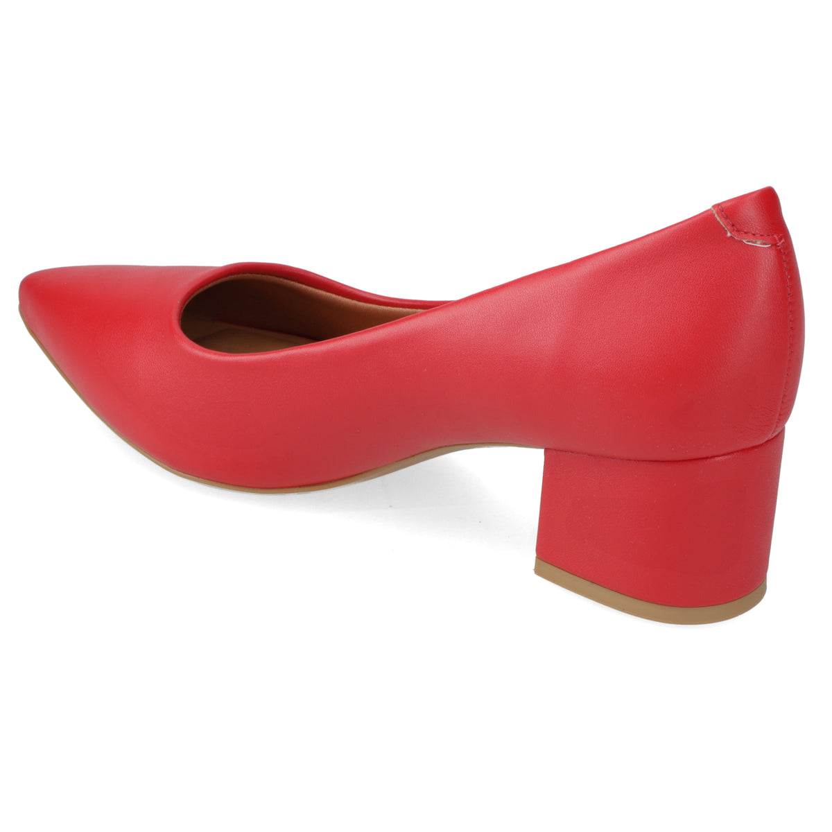 Taco Cuadrado Eco Cuero Rojo 34 / Rojo