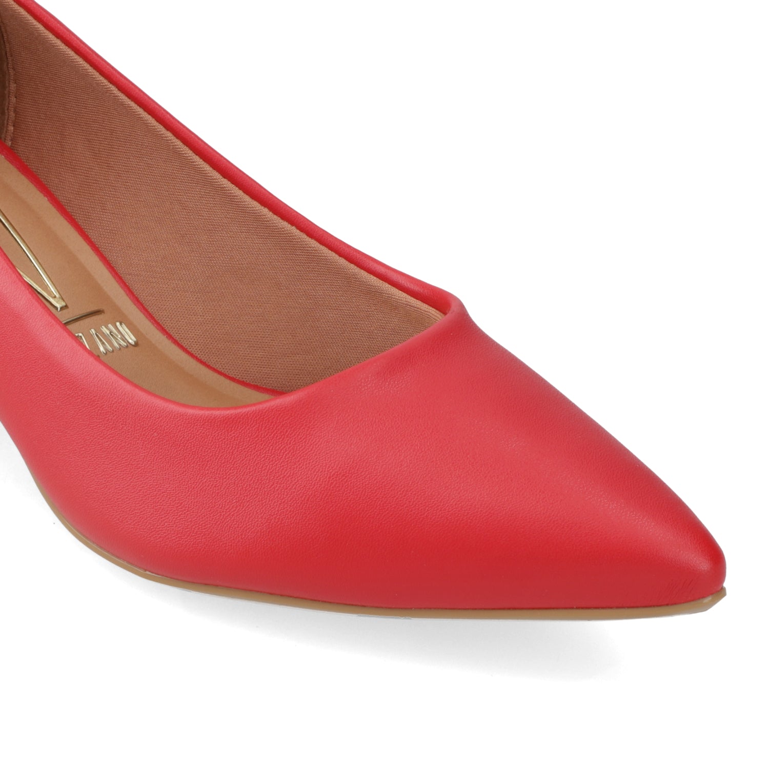 Taco Cuadrado Eco Cuero Rojo 34 / Rojo