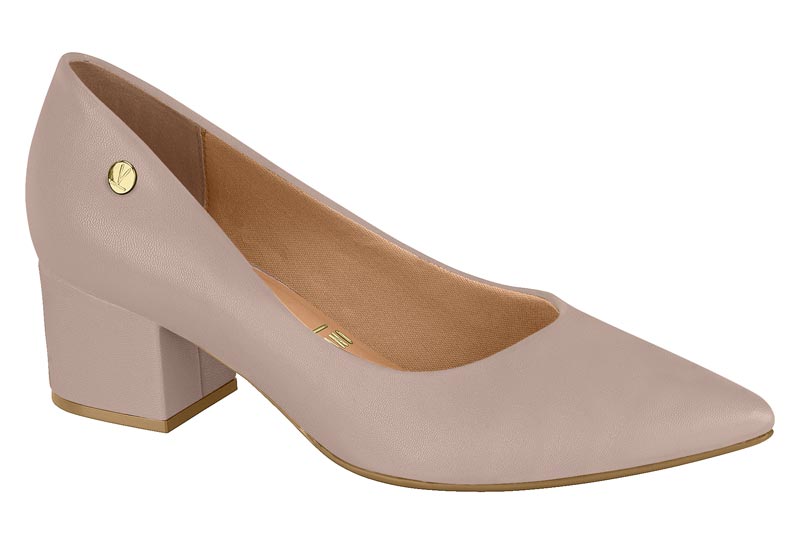Taco Cuadrado Eco Cuero Taupe 35 / Taupe
