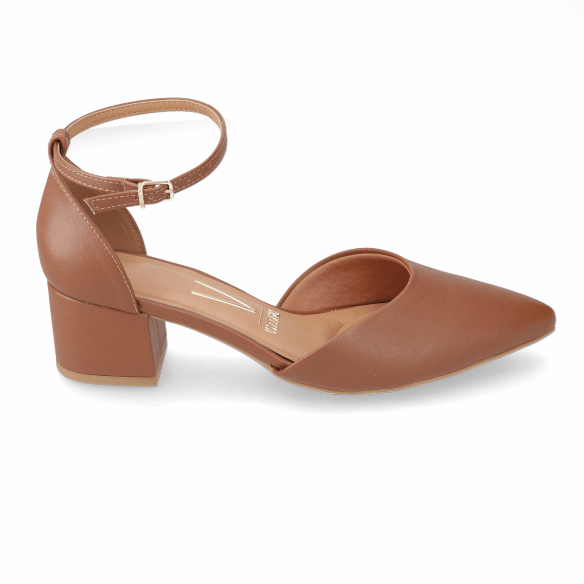 Zapato Taco Ancho Medio Café Vizzano Ecocuero 34 / Café