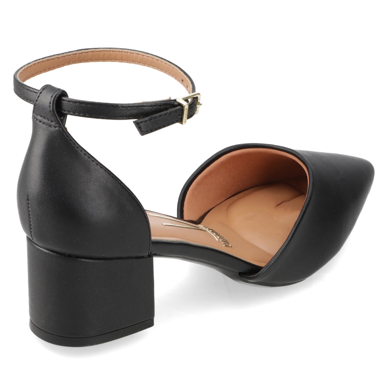 Zapato Taco Ancho Medio Negro Vizzano Ecocuero 35 / Negro