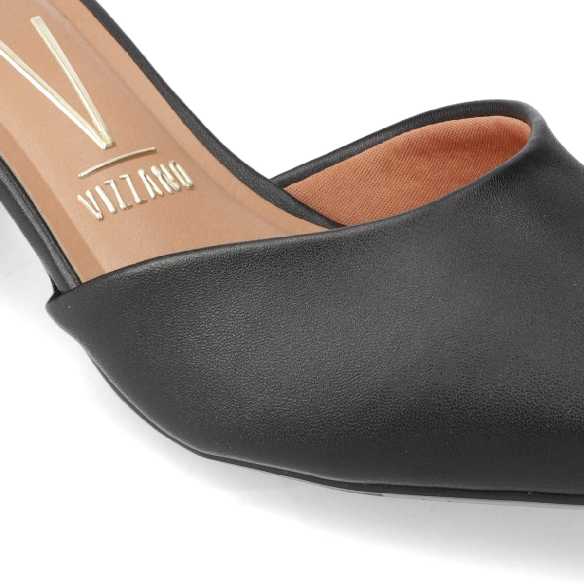 Zapato Taco Ancho Medio Negro Vizzano Ecocuero 35 / Negro