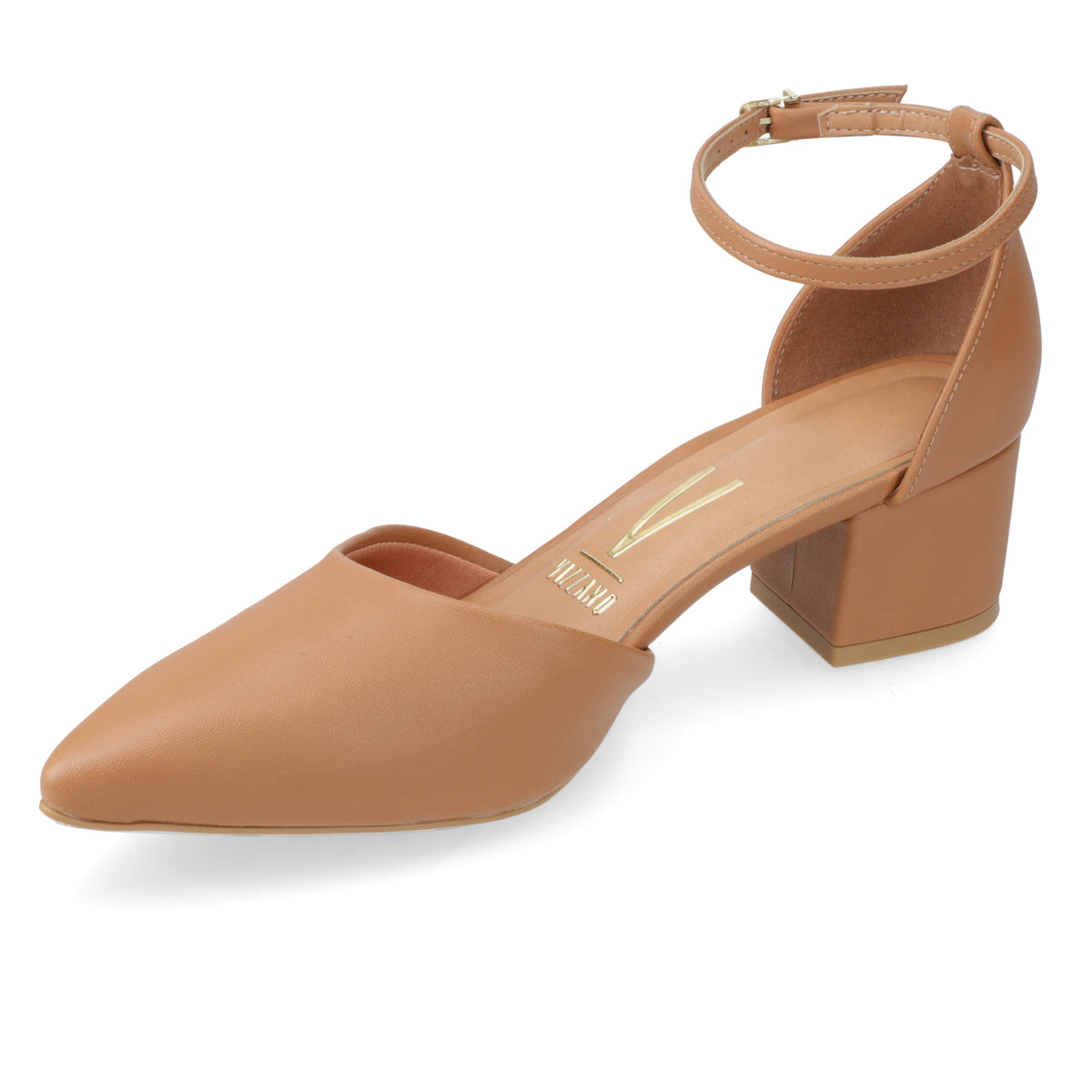 Zapato Taco Cuadrado Vizzano EcoCuero Camel 35 / Camel