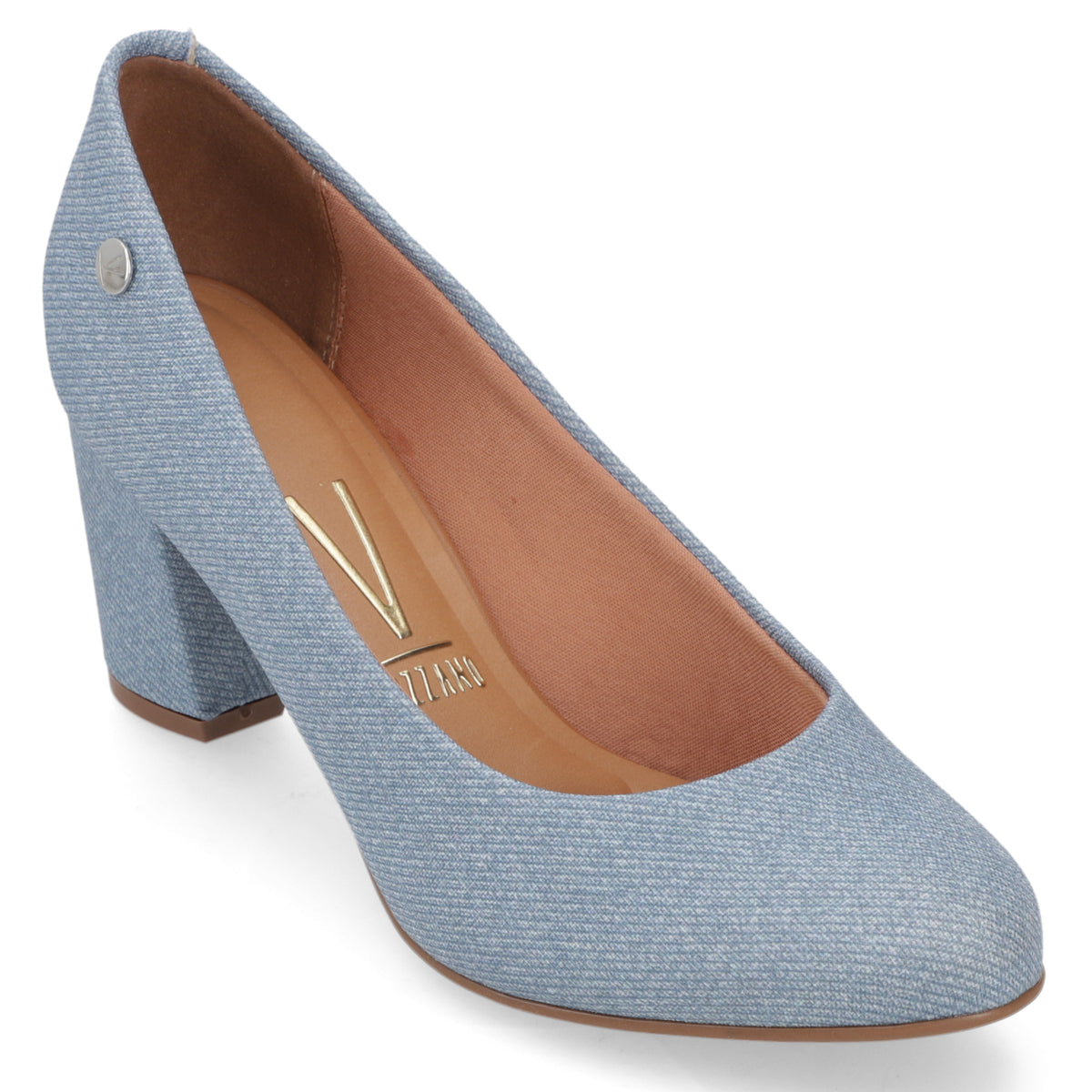 Zapato Taco Ancho Vizzano Denim Jeans