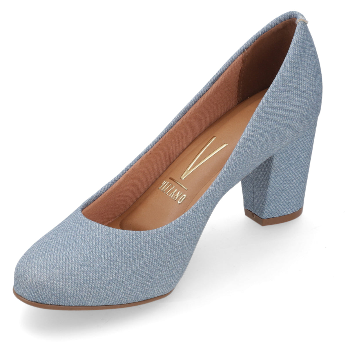 Zapato Taco Ancho Vizzano Denim Jeans
