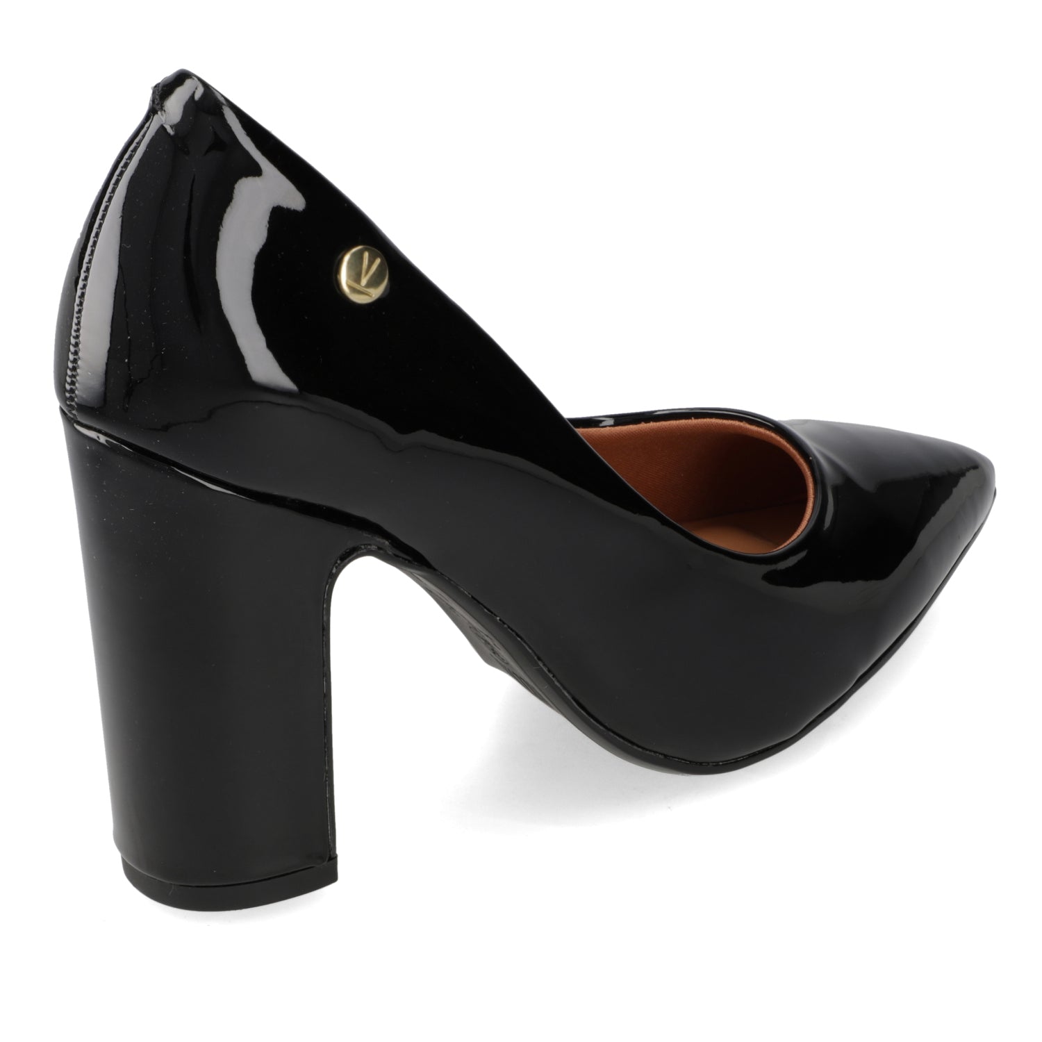 Taco Cuadrado Efecto Charol Negro 34 / Negro