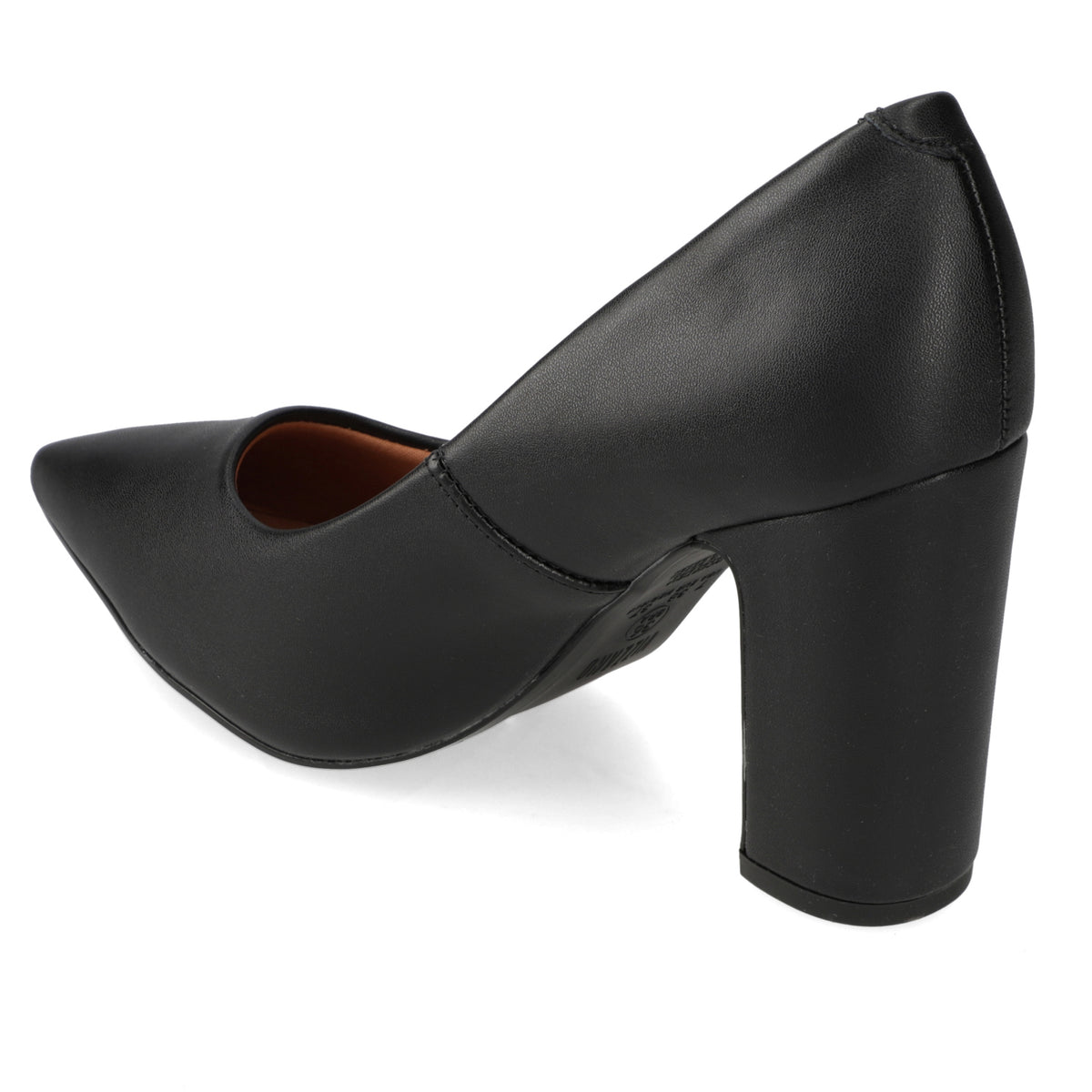 Taco Cuadrado EcoCuero Negro 35 / Negro