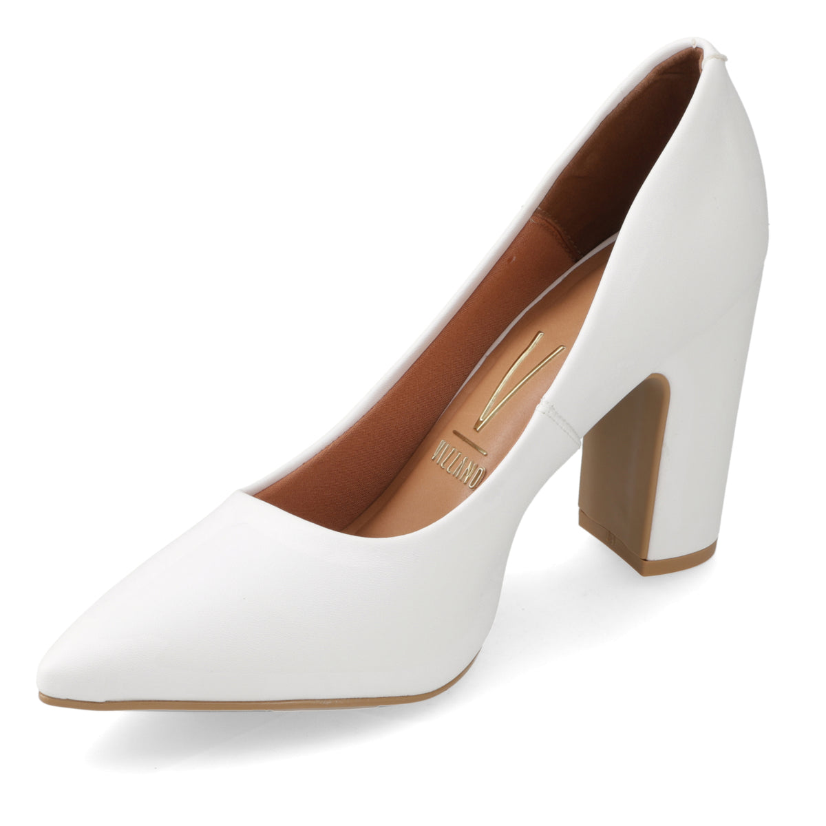 Taco Ancho Eco Cuero Blanco 35 / Blanco